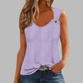 thumbnail image 2 of Babysbule Women's Solid Color Camisole Sleeveless T-Shirt Loose Fit Casual Tank Top Comfortable Lightweight Round-Neck, 2 of 4