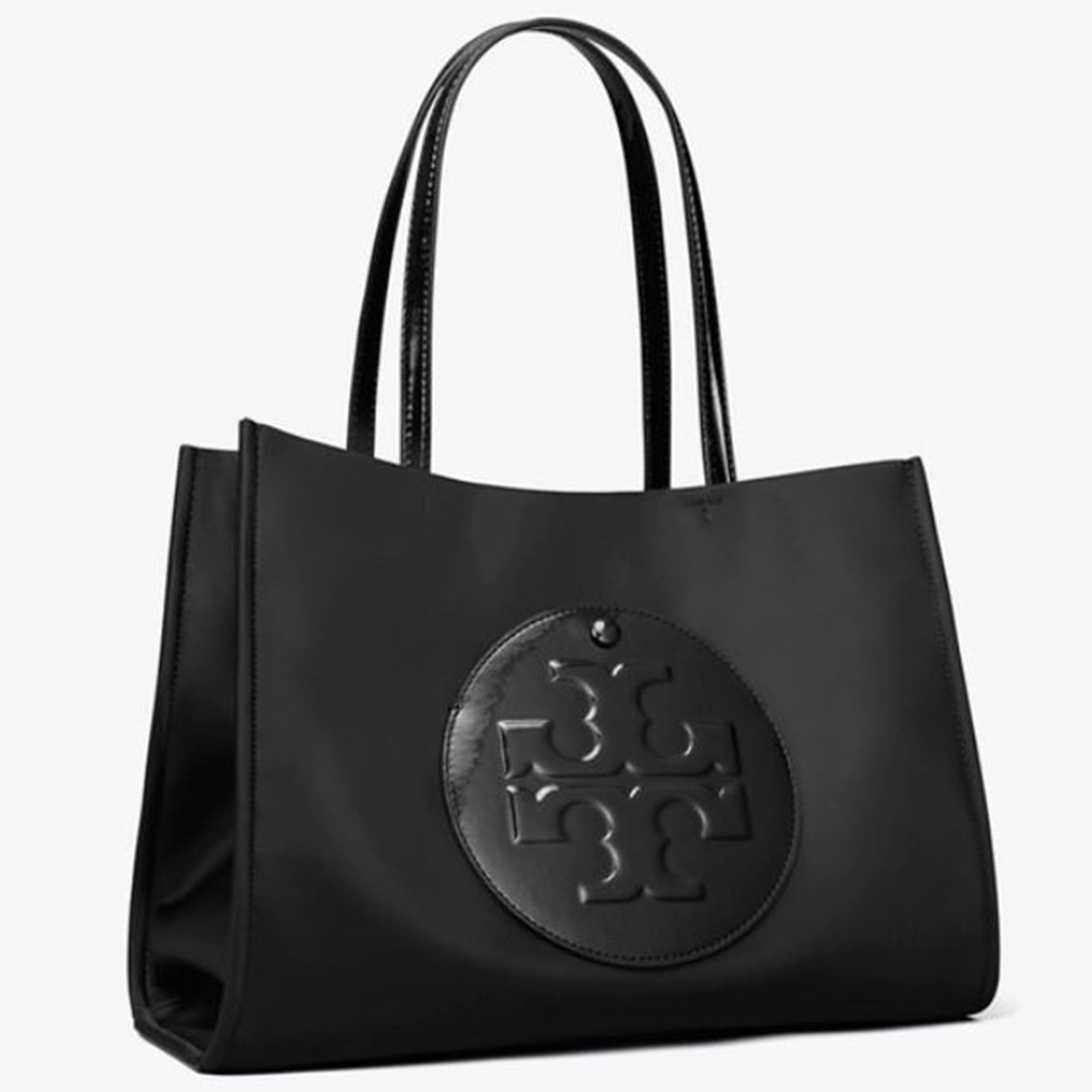 【超美品】TORY BURCH トートバッグ ブラック レッド Tory Burch Women's Large Nylon Floral Printed Tote (Navy / Red