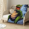 thumbnail image 2 of ARISTURING SNUGGLES Dinosaur T-Rex in The Dark Throw Blanket for Boys; Dino Birthday for Kids; Dinosaur T-Rex Toys; Dinosaur Stuff for Room(copyrighted China/US), 2 of 6