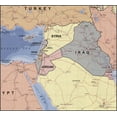 thumbnail image 3 of 24"x36" Gallery Poster, map of middle east iran iraq israel egypt 2003, 3 of 3