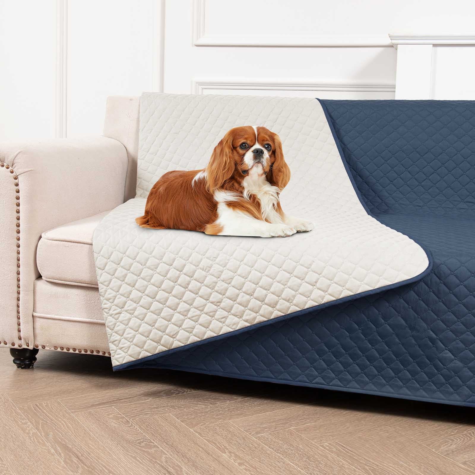 Waterproof Dog Blanket for Couch - Reversible Pet Sofa Cover with Non- Back, Washable Cooling Dog Bed Mat for Furniture, Car & Incontinence Protection for Dogs & Cats
