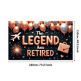 thumbnail image 2 of Balloon Design Retirement Banner Decorative Airplane Celebration for Office Party Indoor Decoration Retirement Celebration Event, 2 of 9