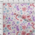 thumbnail image 3 of oneOone Rayon Magenta Fabric Florals Craft Projects Decor Fabric Printed By The Yard 56 Inch Wide, 3 of 4