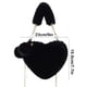 thumbnail image 3 of 1pc Fashion Heart Shaped Crossbody Bag For Women Cute Chain Shoulder Handbag With Zip Closure Soft Faux Coin Purse Lined Synthetic Material, 3 of 6