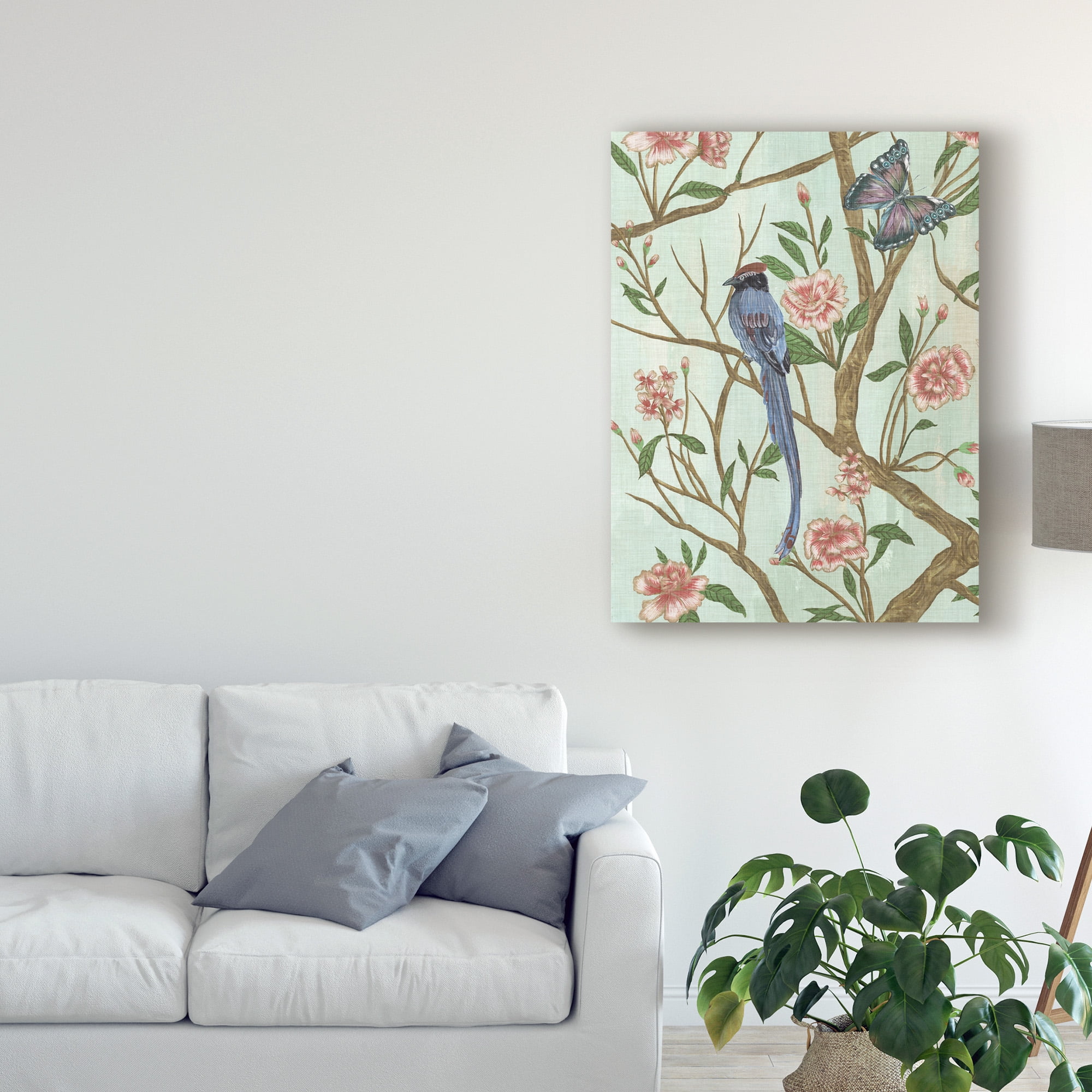 Trademark Fine Art 'Delicate Chinoiserie I' Canvas Art by Melissa Wang