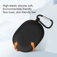 thumbnail image 3 of Silicone Earbuds Protective Case w/ Hook for Beats Studio Buds (Burgundy), 3 of 9