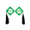 Pack of 6 Green Grad Fanci-Frame Eyeglass Party Favor Costume Accessories