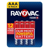 Rayovac Fusion AAA Batteries (8 Pack), Triple A Alkaline Batteries