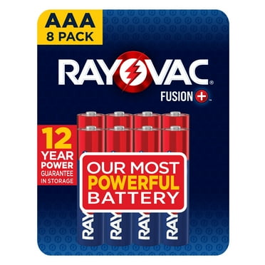 Rayovac Fusion AAA Batteries (8 Pack), Triple A Alkaline Batteries