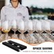 thumbnail image 4 of USHOBE 2Ud Portavasos Negro Para De Vino Con Estante De Plástico Para Y Almacenamiento Eficiente, 4 of 8