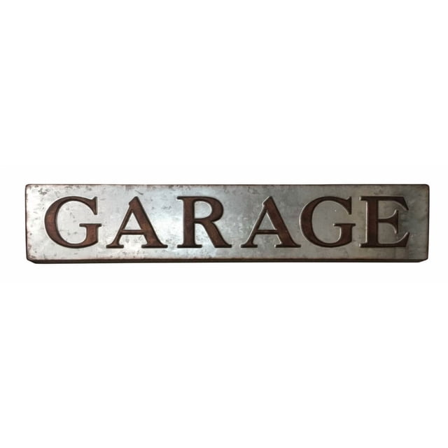 Letrero de pared de metal galvanizado Cheung's 4784 Garage, 2,5 kg