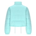 thumbnail image 5 of PiGOGI Women's Winter Jacket Casual Winter Coat Fall Outerwear Sky Blue L, 5 of 5