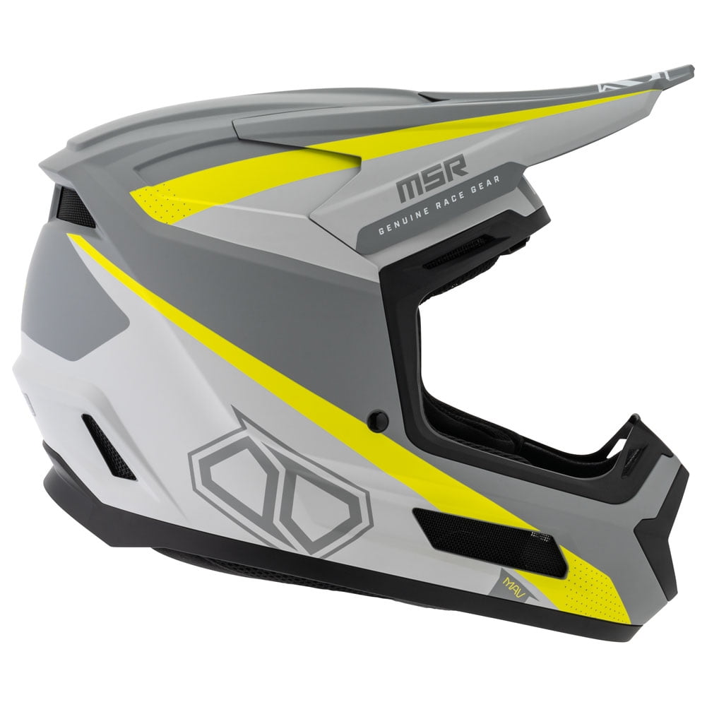 MSR™ Mav Inertia Dirt Bike Motocross Helmet w/MIPS Large Matte Grey/Hi-Vis