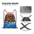 thumbnail image 6 of Bingfone Animals On Noah'S Ark2 Drawstrings Backpacks Bags For Men Women Gym Drawstrings Bag, 6 of 9
