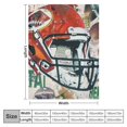 thumbnail image 4 of PRATYUS  Football Gifts Blanket for Boys Kids Football Sports Team Gifts for Football Lovers Super Soft Warm Blanket Sofa Bedding Home Living Room Decor All Seasons  60x80in, 4 of 6