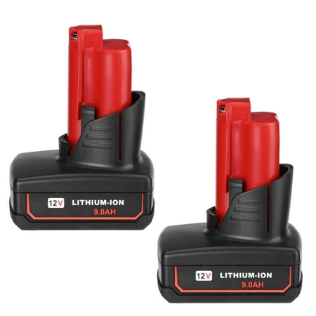 

2 Pack 9.0Ah Li-Ion Battery for Milwaukee M12 12V 48-11-2460 Cordless Power Tools