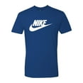 thumbnail image 4 of Nike Men's T-Shirt Logo Swoosh Printed Athletic Active Short Sleeve Shirt, Black, M, 4 of 5