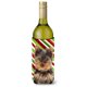 thumbnail image 1 of Candy Cane Holiday Navidad Yorkie Puppy / Yorkshire Terrier Botella De Vino Aislante De Bebidas Hugger Kj1174Literk, 1 of 1
