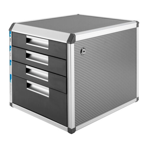4Drawer Desktop Storage Desktop File with Labels Lock