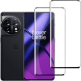 thumbnail image 1 of [Paquete de 2] Protector de pantalla de vidrio templado para OnePlus 11 5G - Película transparente HD, dureza 9H, película protectora de pantalla resistente a los arañazos y sin burbujas., 1 of 5