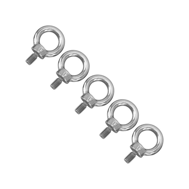 Vis à Oeillet à Filetage Mâle, Oeillet 5 Pcs Qualité Marine M8 Vis Robuste M8 en Acier Inoxydable pour Construction Navale pour Alimentation Électrique