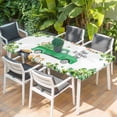 thumbnail image 2 of St. Patrick's Day Table Cloths for 3 Foot Rectangle Tables, Spring Lucky Shamrocks Green Truck Country Patio Waterproof Elastic Fitted Tablecloths, Washable Rectangular Table Cover for Camping, 2 of 8