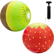 SCS Direct Gaga Pet Themed Playground Balls (8.5 inches) w Air Pump- Durable Rubber Pack for Recess Dodgeball, Kickball, Gagaball Official Play & School -Fun Outdoor Toys and Accessories Gift for Kids