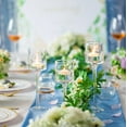 thumbnail image 6 of Nuptio Hurricane Glass Candle Holder Tea light Candle Holders ，3Pcs Tall Tealight Candle Holder Votive Candle Holders for Table Centerpiece Home Decoration, 6 of 10