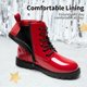 thumbnail image 3 of Botas DREAM PAIRS para Niños Combat con Cierre Lateral Rojo Talla 12, 3 of 6