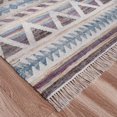 thumbnail image 3 of Laddha Home Designs 6' x 9' Handwoven Striped Cotton Area Throw Rug - Gray and Tan, 3 of 6