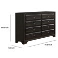 thumbnail image 5 of Benzara BM203182 Wooden Dresser with 8 Drawers & Chamfered Leg, Gray & Silver, 5 of 5