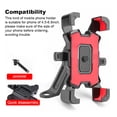thumbnail image 4 of Soporte de teléfono de bicicleta Anti slip Montaje de bicicleta ajustable 4.5 6.8 pulgadas Ciclismo portátil Ciclismo Racing Montaje accesorio de accesorios para espejo Inevent EL015524-06B, 4 of 7
