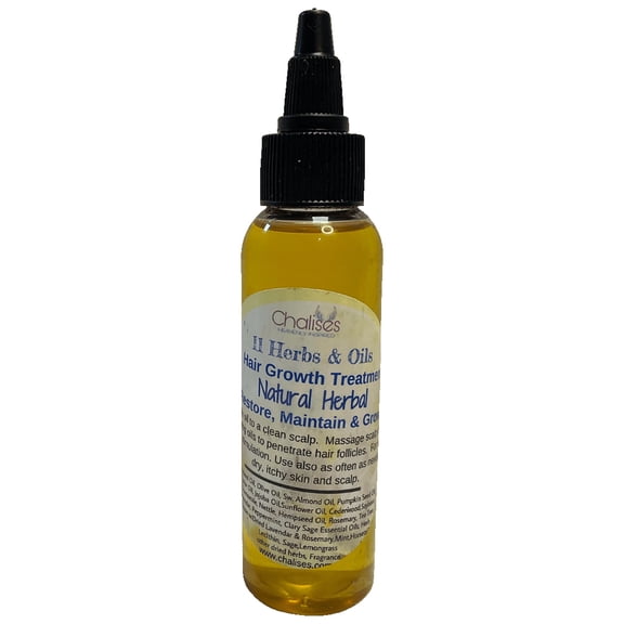 Chalises 11 Herbs & Oil Hair Oil Treatment 4 oz Natural