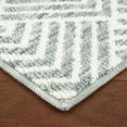thumbnail image 5 of TOWN & COUNTRY EVERYDAY Walker Modern Stripe Everwash® Washable Multi-Use Decorative Rug, Tufted Kitchen Rug, Low-Profile Door Mat, Bedroom Rug and Bath Rug with Non-Slip Backing, Sage Green, 24"x40", 5 of 11