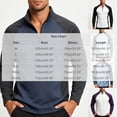 thumbnail image 3 of hoksml Men's Cotton Spandex Blend Color Block Raglan Long Sleeve Zip Neck Top, Half Zip Stand Collar Casual Athletic Daily Shirt, 3 of 5