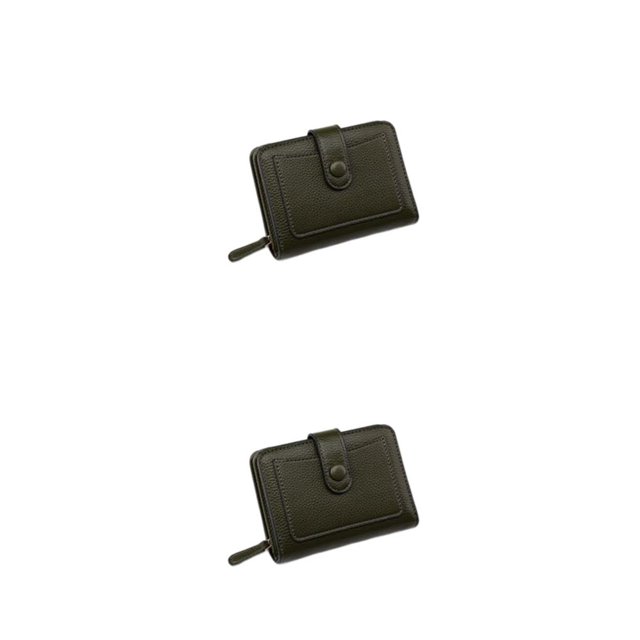 Minnieouse Cartera de cuero plegable para fiestas, citas, cambio de dinero portátil, monedero de viaje, portatarjetas de compras, bolsa de Type4 NO4