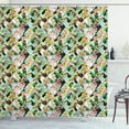 thumbnail image 1 of Ambesonne Luau Shower Curtain, Tropical Jungle Parrots, 69"Wx75"L, Multicolor, 1 of 3