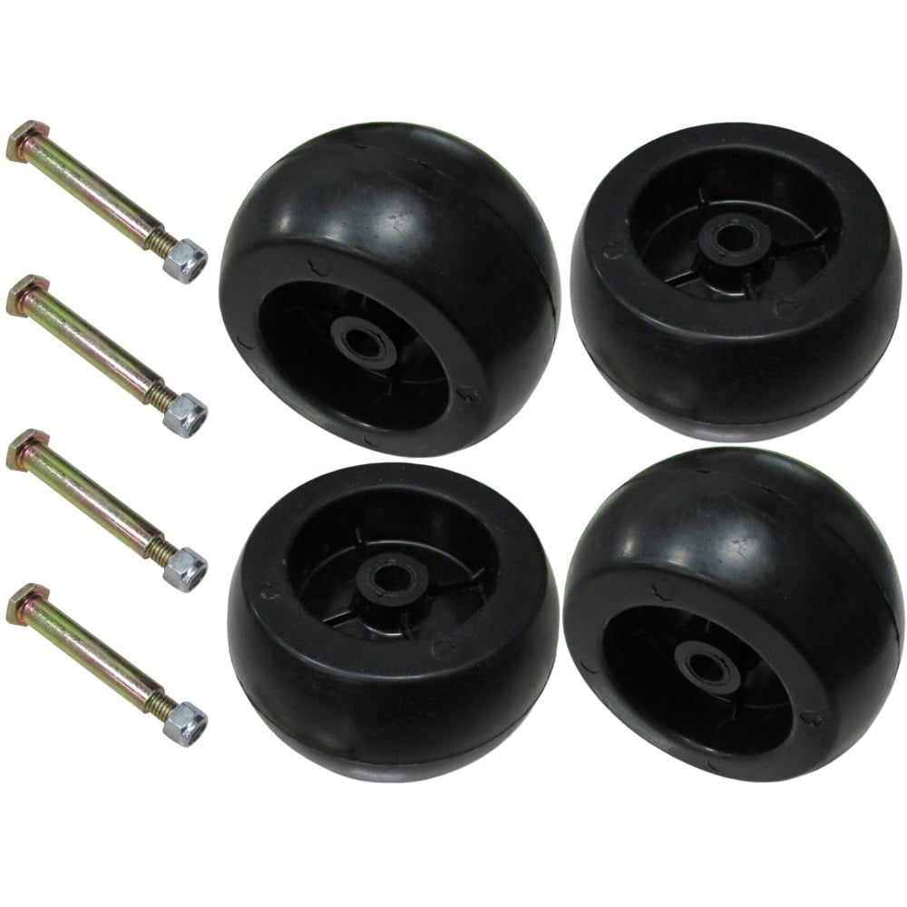 4 Pack Riding Lawn Mower Deck Wheels Bolts for Craftsman 193406 174873 133957 Walmart