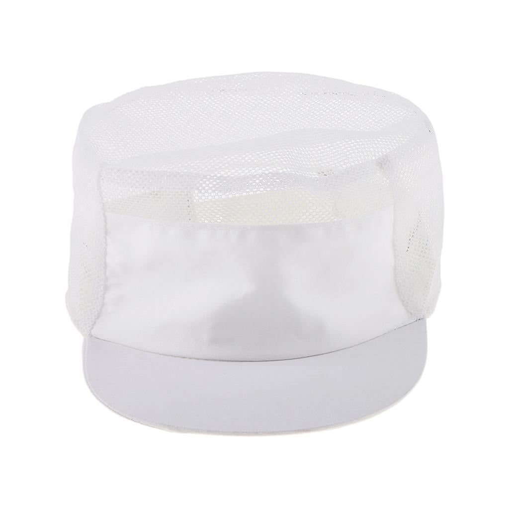 Chef Hat Breathable White Mesh Chef Work Hat Unisex Restaurant