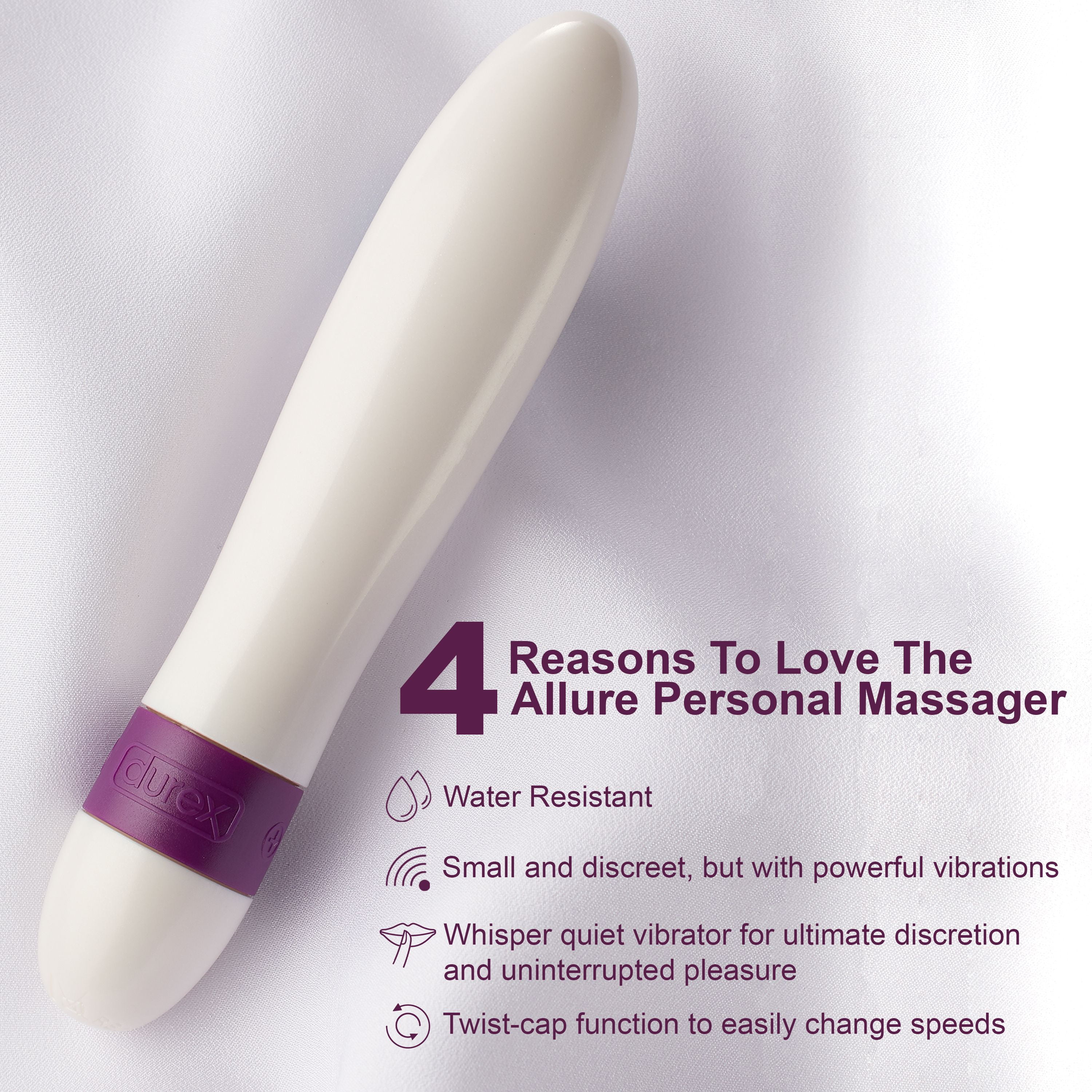 Durex Play Allure Vibrating Personal Massager Vibrator ...