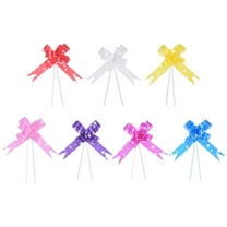 Uxcell 3.3inch Pull Bows Gift Wrapping Pull Bow Baskets Present Bows Butterfly Knot Ribbon 7 Colors 140 Pcs