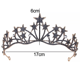 thumbnail image 2 of Corona de diadema de estrella, diadema de cristal con diamantes de imitación, joyería para el cabello, novia, princesa, cumpleaños, boda, 2 of 5