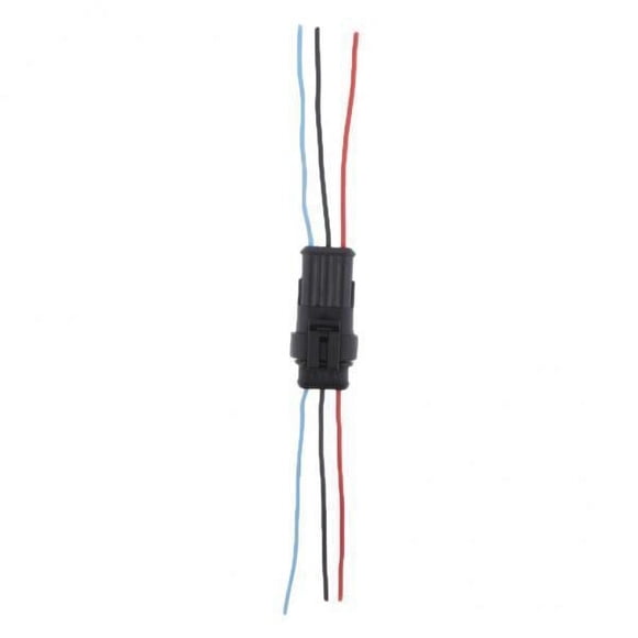 koolsoo 3xCar HID Electrical Wire Plug w/ 14AWG Cable Wire Harness Clips 3pin 3 Pcs