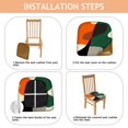 thumbnail image 4 of Boho Abstract Art Seat Covers for Dining Room Chairs Set Of 4,Stretch Printed Washable Chair Seat Cover with Elastic Ties and Button,Removable Waterproof Couch Cushion Covers, 4 of 6
