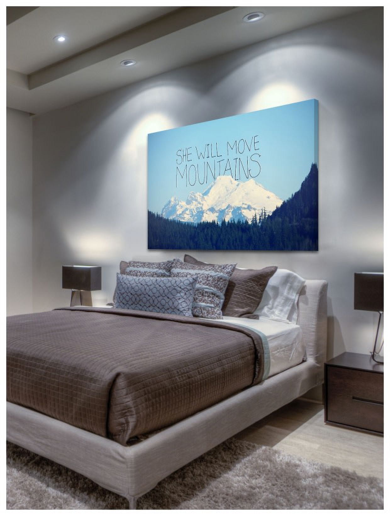 Marmont Hill "She Will Move Mountains" by Robert Dickinson Painting Print on Canvas