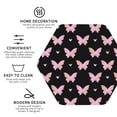 thumbnail image 3 of Gaeub Gradient Butterfly Print 4 Pcs Leather Coasters for Drinks ,Drink Coasters Sets,Drink Table Cup Coasters for Living Room Kitchen Coffee Decor-Hexagon, 3 of 6