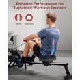thumbnail image 5 of Rowing Machine Seat Cushion for The Concept 2 Rowing Machine with Extra Sports Headband, Memory Foam Row Machine Pad-Compatible with Concept 2 Rower, Recumbent Stationary Bike, Watter Rower Black, 5 of 5