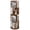 Brown 4-tier, variant on Bloddream 4 Tier Rotating Bookshelf,360° Display Wood Spinning Bookshelf, Vertical Bookcase Storage Round Carousel for Space-Saving,Corner Book Shelf for Home,Office, Bedroom, White