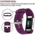thumbnail image 3 of Replacement Bands Compatible for Fitbit Charge 2, Classic & Special Edition Adjustable Sport Wristbands(Purple,L), 3 of 7