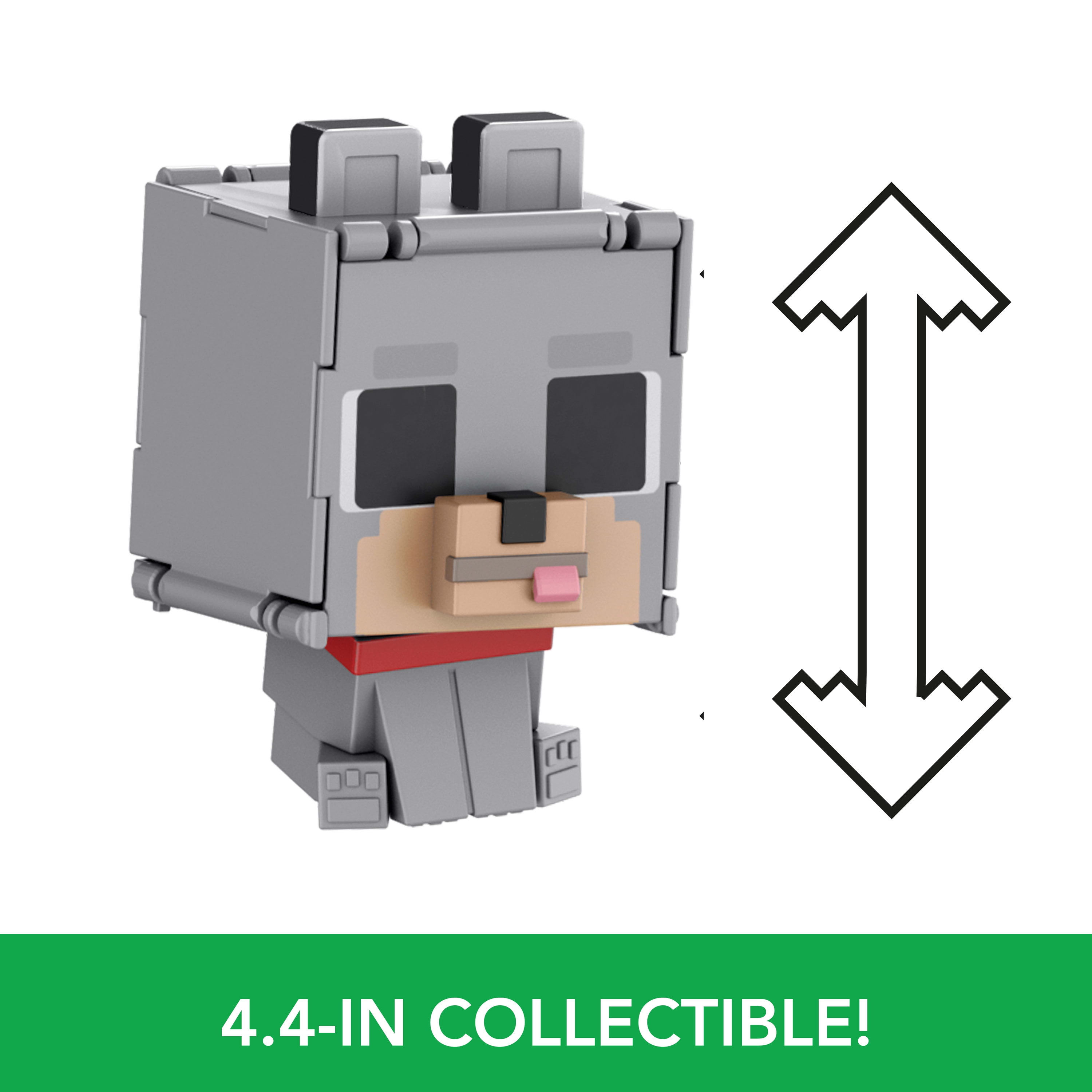 Minecraft Flippin’ Figs Figures Collection, 2-in-1 Fidget Play, 3.75-inch Scale (Characters May Vary)
